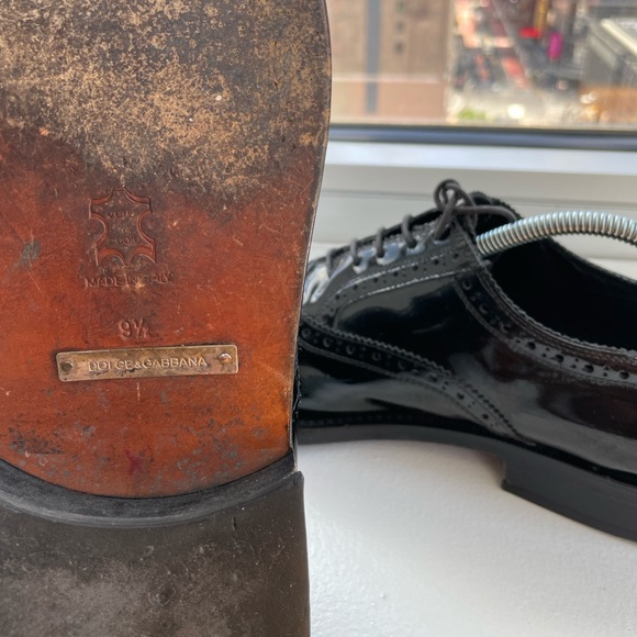 🇮🇹🇮🇹Dolce&Gabanna tuxedo wing tip shoes - Picture 7 of 15
